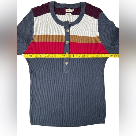 Faherty | Mikki‎ Henley Sweater | XL | Like new!! - Picture 3 of 5